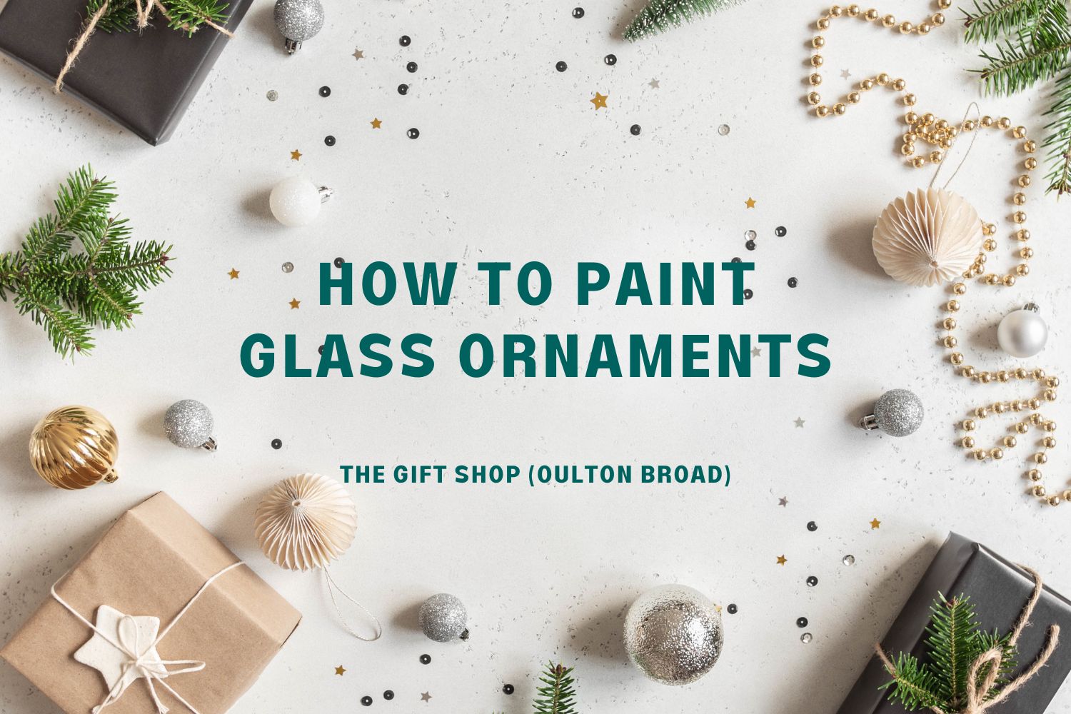 How to paint glass ornaments