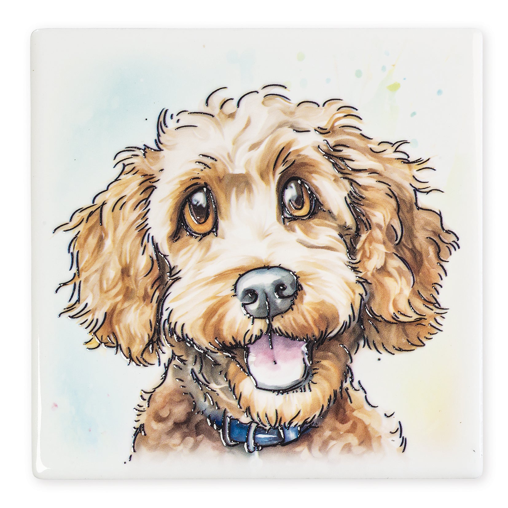 Cockerpoo (Poodle Cross) Ceramic Art Coaster