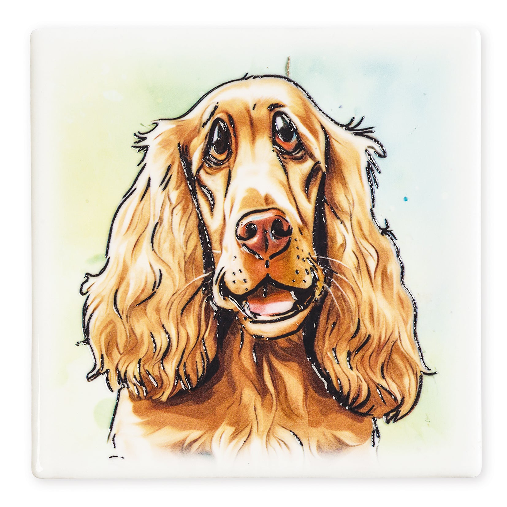 Cocker Spaniel Ceramic Art Coaster