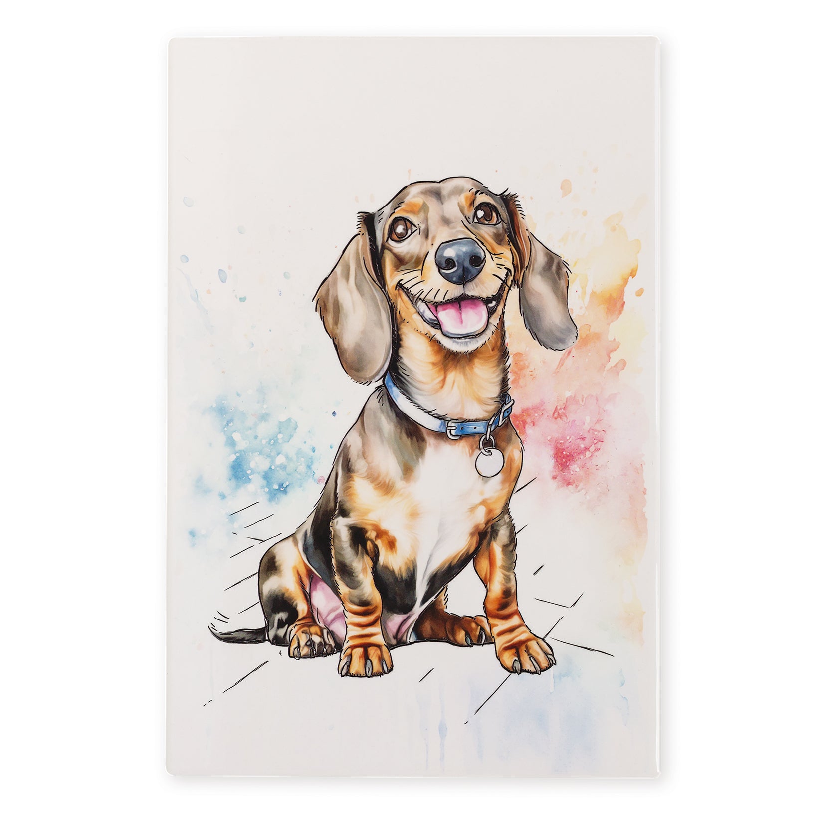 Dachshund Ceramic Art Tile