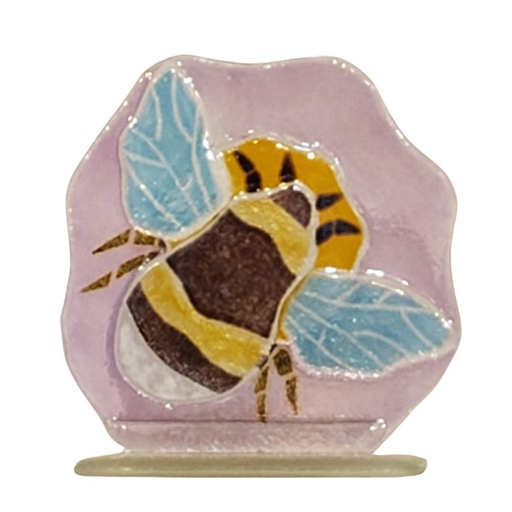 Bee Fused Glass Ornament - D&J Glassware Fused Glass from thetraditionalgiftshop.com