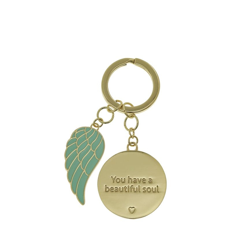 Beautiful Soul Angel Wing Boxed Keyring