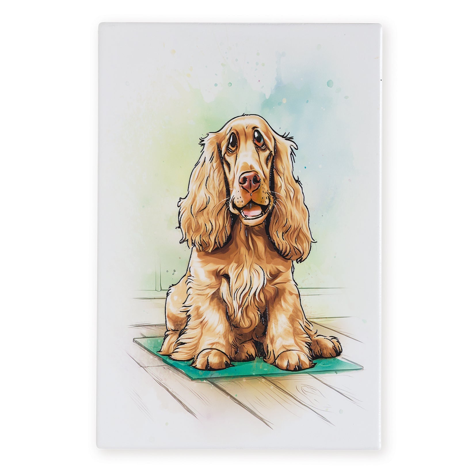 Cocker Spaniel Ceramic Art Tile - Art of Arora from thetraditionalgiftshop.com