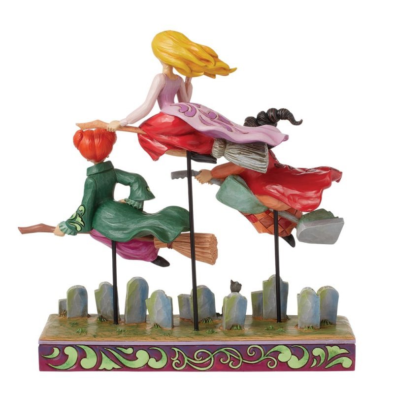 Come We Fly (Hocus Pocus Sanderson Sisters on Broomsticks) - Disney Traditions from thetraditionalgiftshop.com