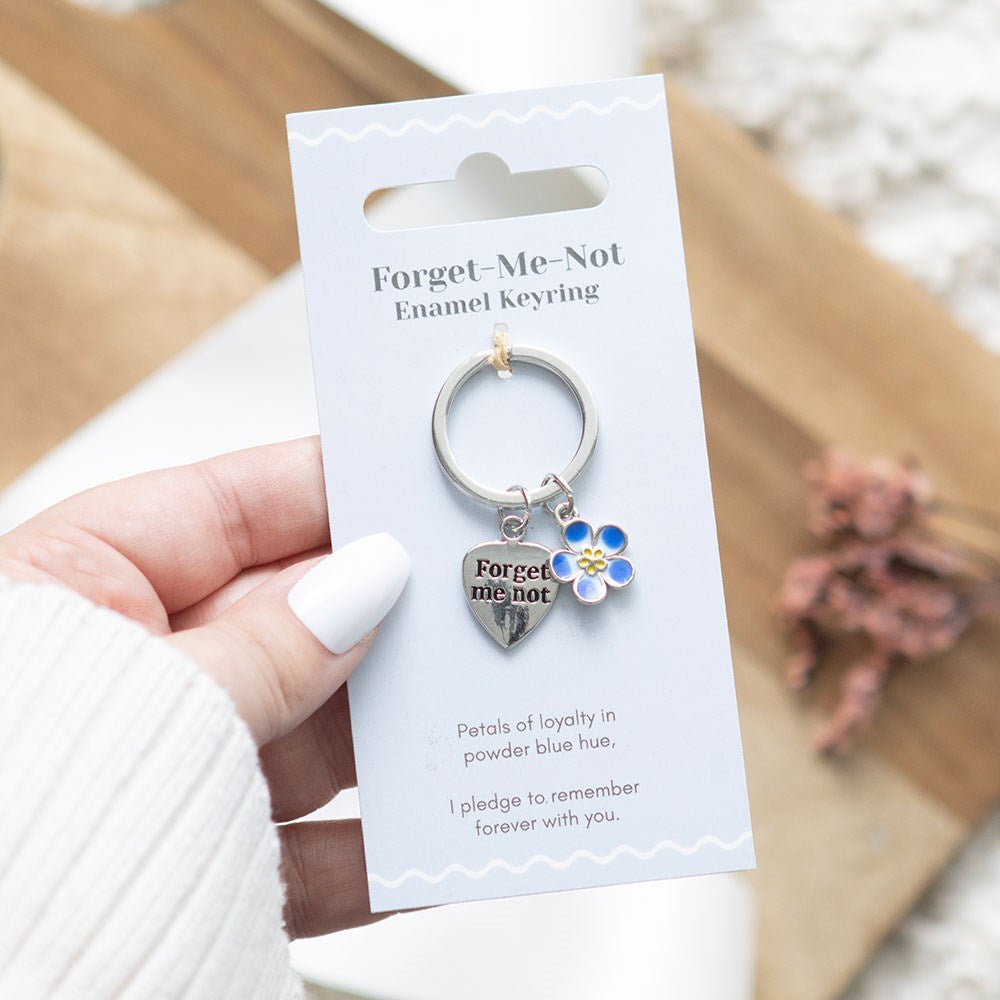 Forget Me Not Keyring - Jones Home & Gift from thetraditionalgiftshop.com