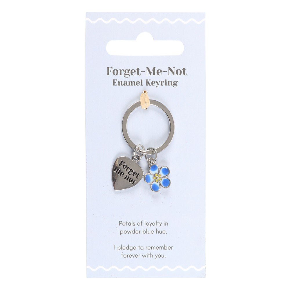 Forget Me Not Keyring - Jones Home & Gift from thetraditionalgiftshop.com