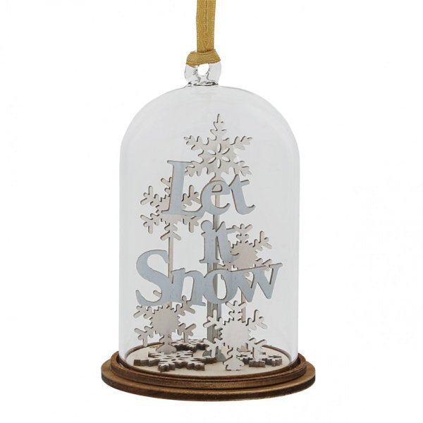 Let it Snow Hanging Kloche - Kloche from thetraditionalgiftshop.com