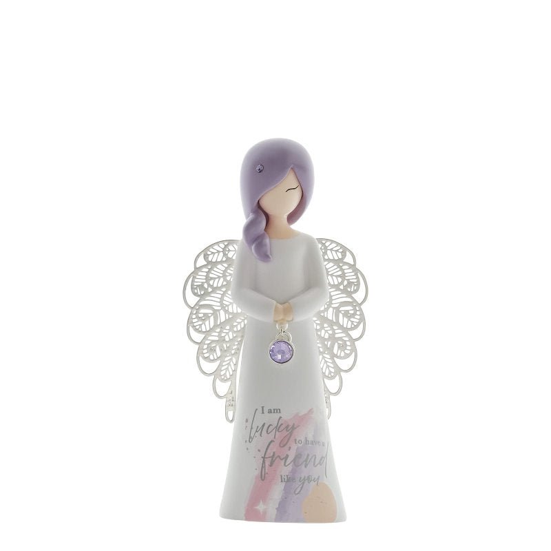 Lucky To Have A Friend Like You Angel Figurine - You Are An Angel from thetraditionalgiftshop.com