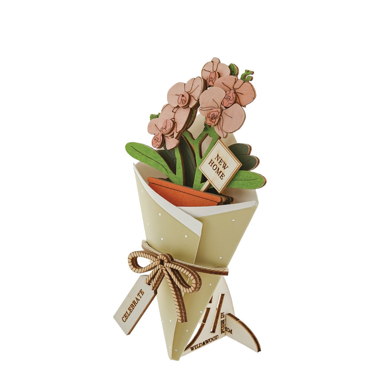 New Home 3D Flower Bouquet - Wild & Wood from thetraditionalgiftshop.com