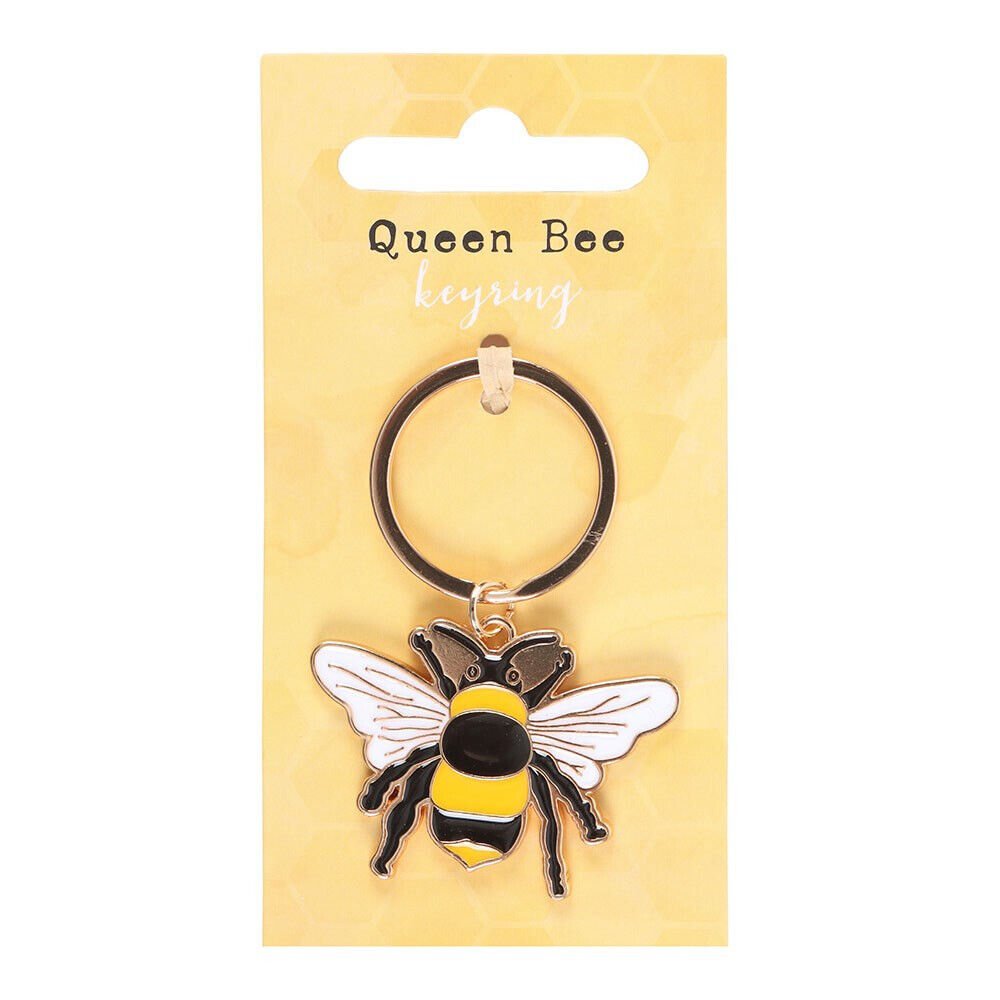 Queen Bee Enamel Keyring - Jones Home & Gift from thetraditionalgiftshop.com