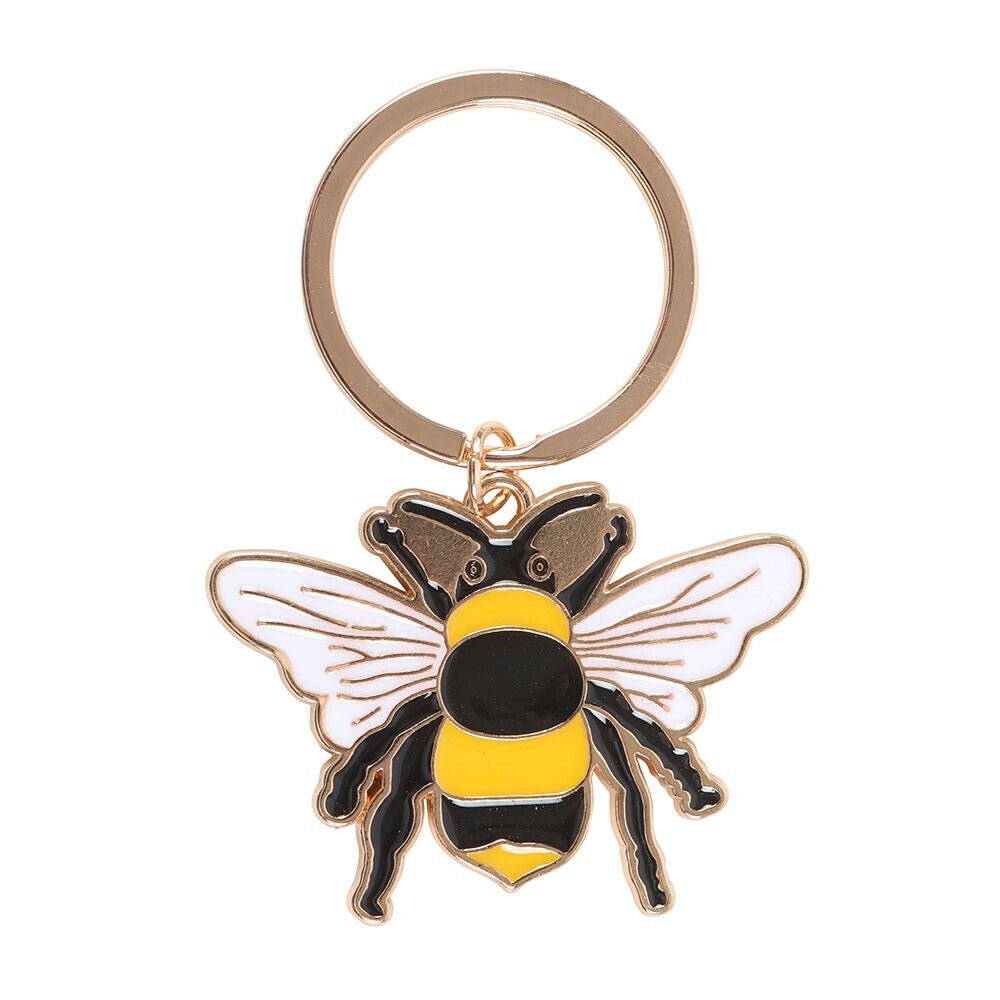 Queen Bee Enamel Keyring - Jones Home & Gift from thetraditionalgiftshop.com