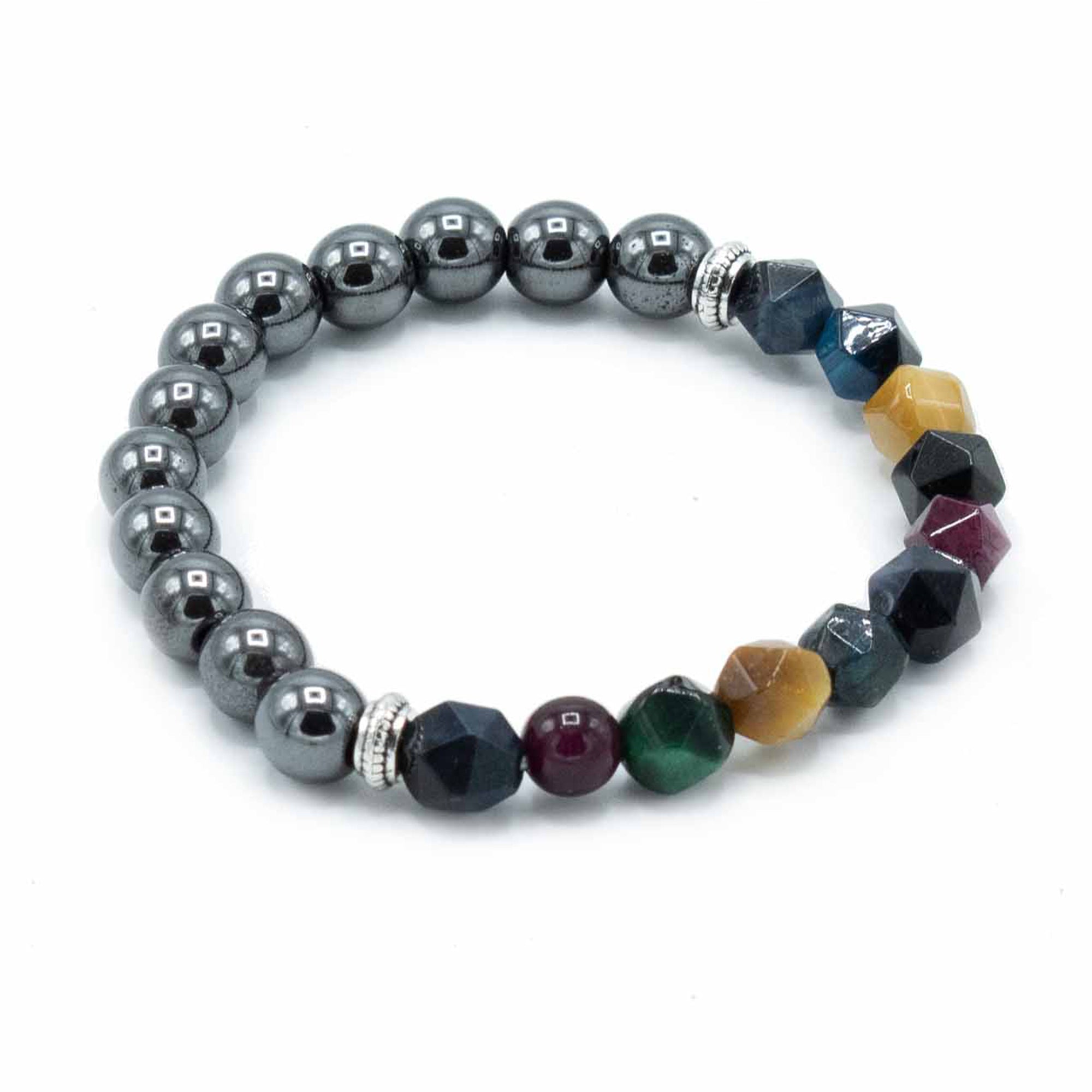 Rainbow Faceted Gemstone Bracelet - Gemstone Bracelets from thetraditionalgiftshop.com