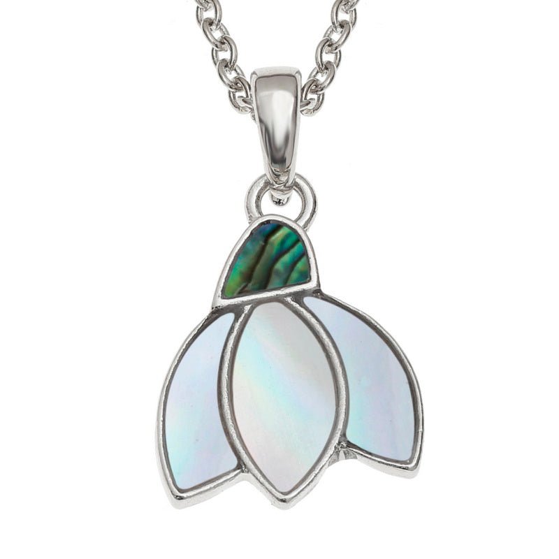 Snowdrop Paua Shell Necklace - Tide Jewellery from thetraditionalgiftshop.com