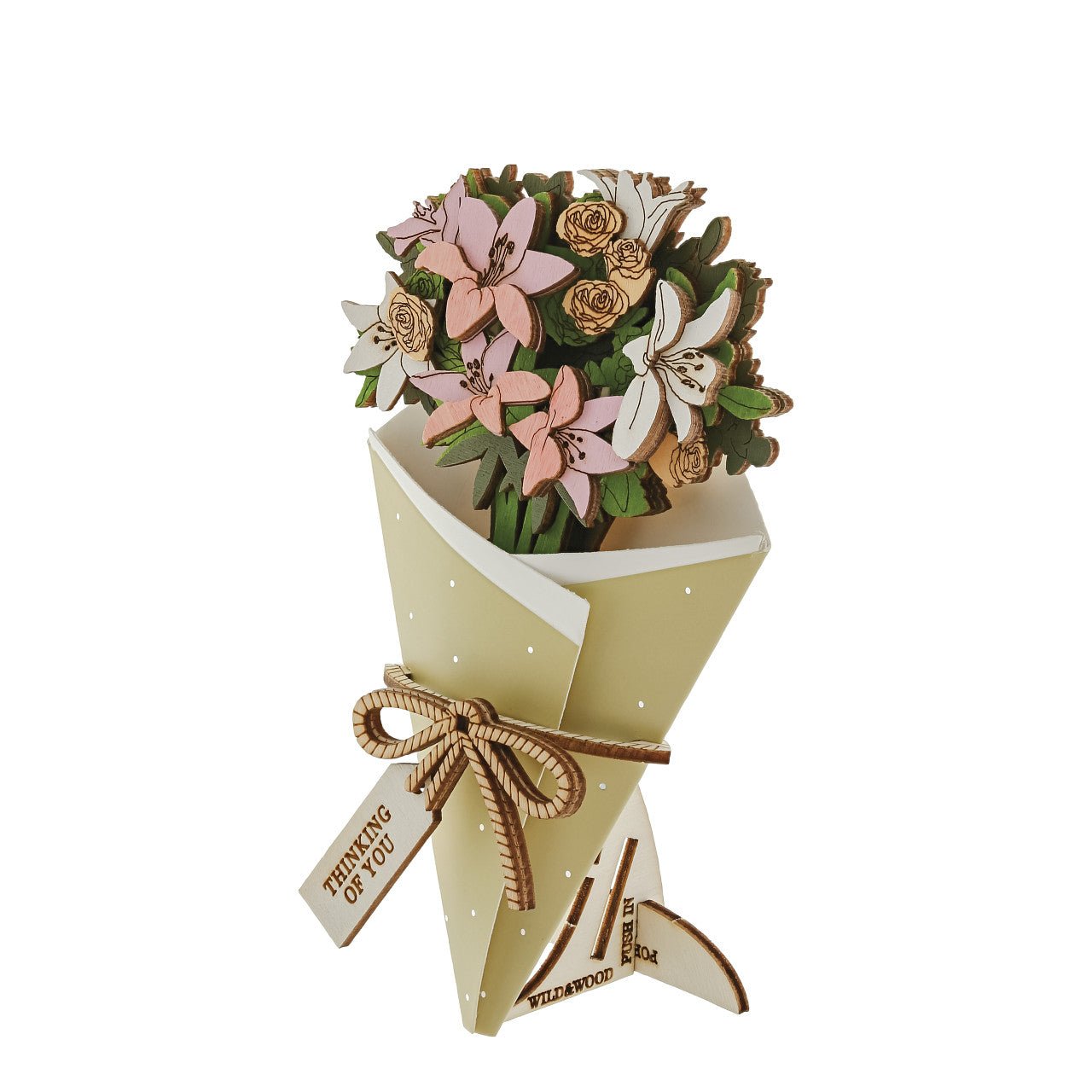 Thinking of You 3D Flower Bouquet - Wild & Wood from thetraditionalgiftshop.com