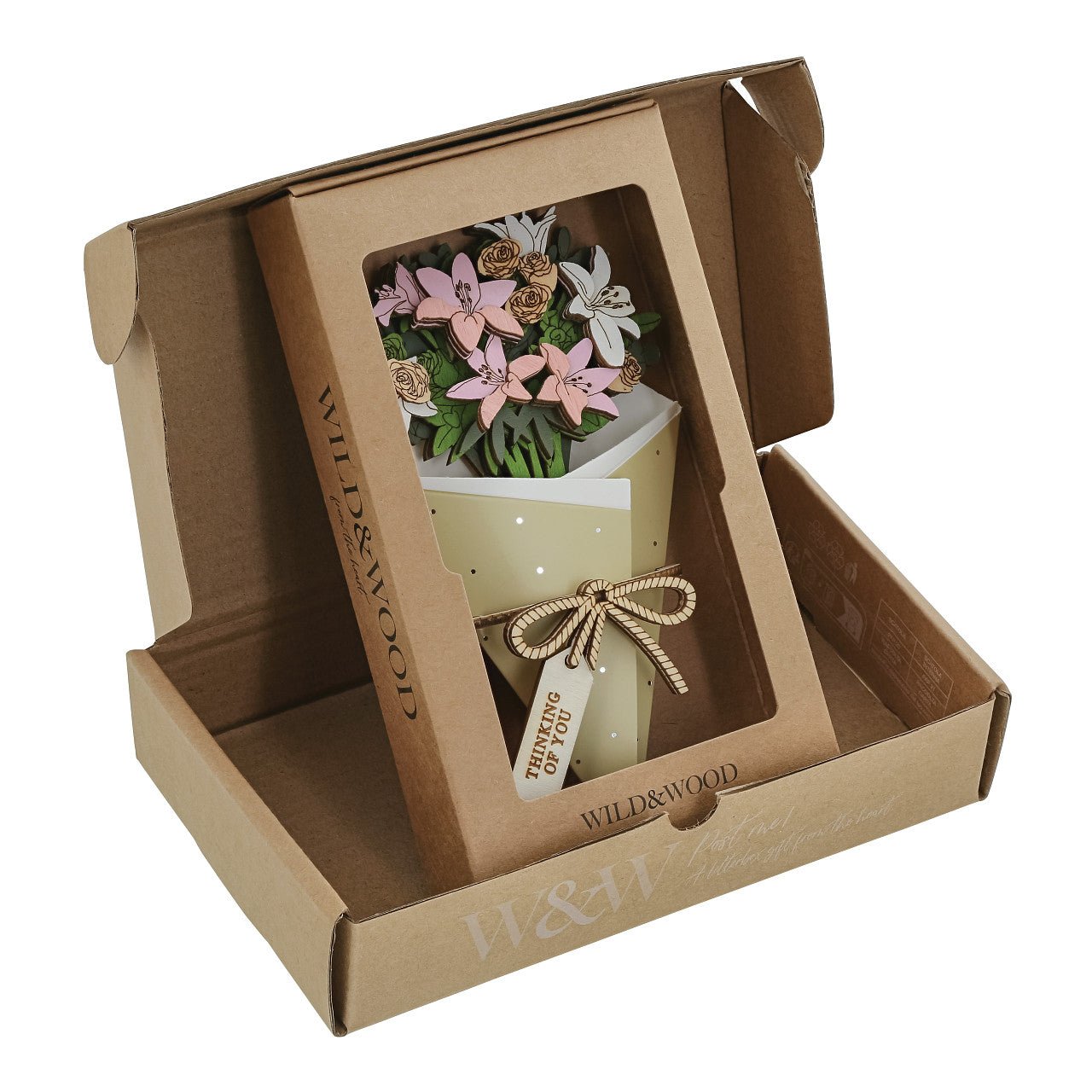 Thinking of You 3D Flower Bouquet - Wild & Wood from thetraditionalgiftshop.com