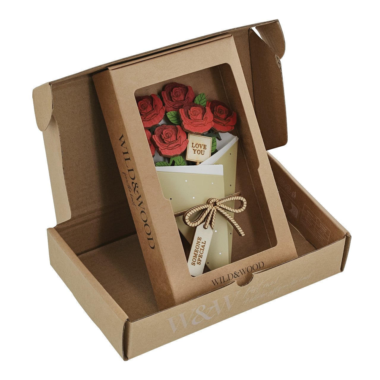 With Love 3D Flower Bouquet - Wild & Wood from thetraditionalgiftshop.com